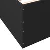 vidaXL Bettgestell Schwarz 90x190 cm Holzwerkstoff
