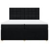 vidaXL Boxspringbett mit Matratze Schwarz 200x200 cm Stoff