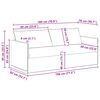 vidaXL Sofa 180cm 2 pcs Dunkelgr&uuml;n Metall