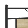 vidaXL Metallbett ohne Matratze Sonoma-Eiche 160x200 cm