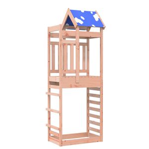 vidaXL Spielturm Braun 85 x 52,5 x 239 cm Massives Douglasienholz