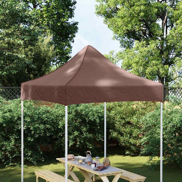 vidaXL Partyzelt-Dach 2x2 m Braun 270 g/m&sup2;