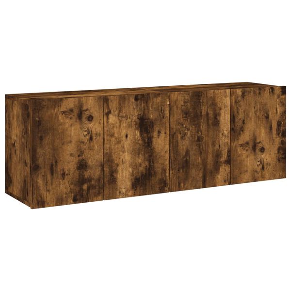 vidaXL TV-Wandschr&auml;nke 2 Stk. R&auml;uchereiche 60x30x41 cm