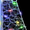 vidaXL Weihnachtsbaum mit 100 LEDs Mehrfarbig 120 cm Acryl