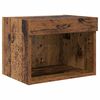 vidaXL TV-Wandregal-Set mit LED 5 pcs Altholz Holzwerkstoff