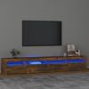 vidaXL TV-Schrank mit LED-Leuchten R&auml;uchereiche 240x35x40 cm