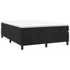 vidaXL Boxspringbettgestell Schwarz 140x190 cm Samt
