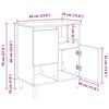 vidaXL Sideboards 3 pcs Artisan-Eiche 60 x 35 x 70 cm Holzwerkstoff