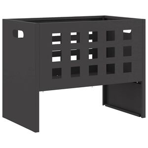 vidaXL Feuerstelle Schwarz 50 x 30 x 40 cm Stahl