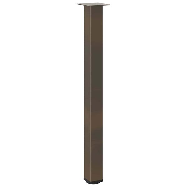 vidaXL Bartischbeine 4 Stk. Naturstahl 90-92 cm Stahl