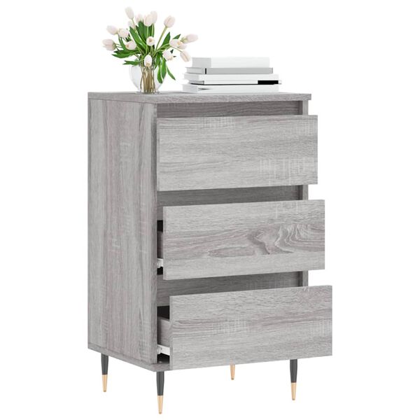 vidaXL Sideboard Grau Sonoma 40x35x70 cm Holzwerkstoff