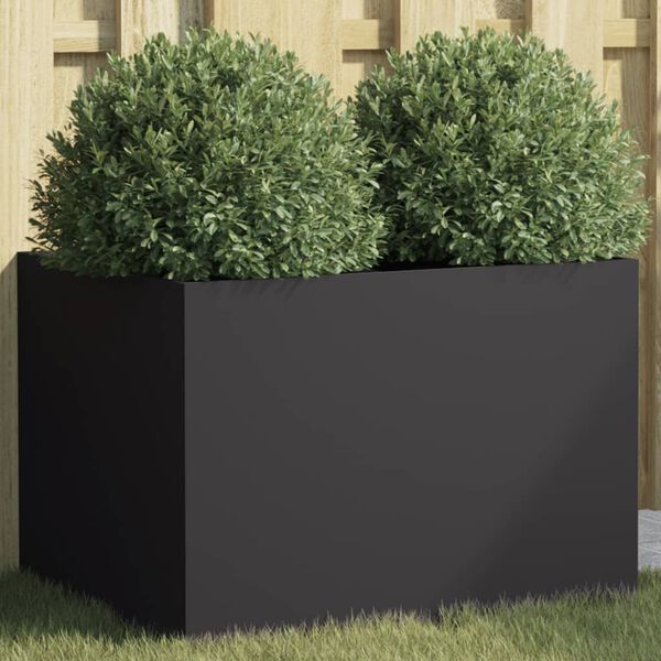 vidaXL Pflanzk&uuml;bel Schwarz 62x47x46 cm Stahl
