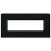 vidaXL Konsolentisch Gestreift Schwarz 155 x 29 x 74 cm Holzwerkstoff