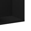 vidaXL Wandschr&auml;nke 2 Stk. Schwarz 75x18x16,5 cm Holzwerkstoff