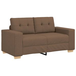 vidaXL Loveseat-Sofa Braun 160x77x82 cm Stoff