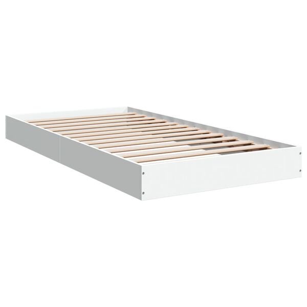 vidaXL Bettgestell Wei&szlig; 90x190 cm Holzwerkstoff