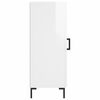 vidaXL Sideboard Hochglanz-Wei&szlig; 34,5x34x90 cm Holzwerkstoff
