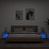vidaXL Wand-Nachttische mit LED-Leuchten 2 Stk. Sonoma-Eiche