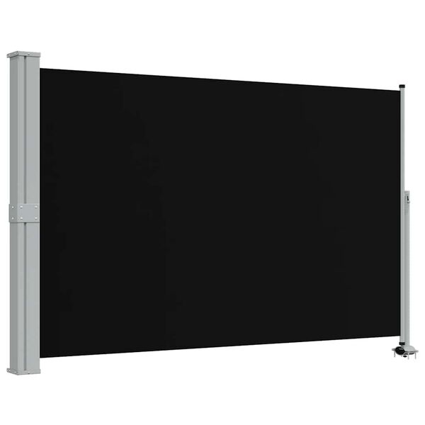vidaXL Ausziehbare Seitenmarkise 160x300 cm Schwarz