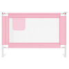 vidaXL Kleinkind-Bettschutzgitter Rosa 100x25 cm Stoff