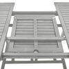 vidaXL Gartentisch Grau 200x100x75 cm Massivholz Akazie