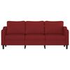 vidaXL 3-Sitzer-Sofa Weinrot 210 cm Stoff