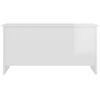 vidaXL Couchtisch Hochglanz-Wei&szlig; 102x55,5x52,5 cm Holzwerkstoff