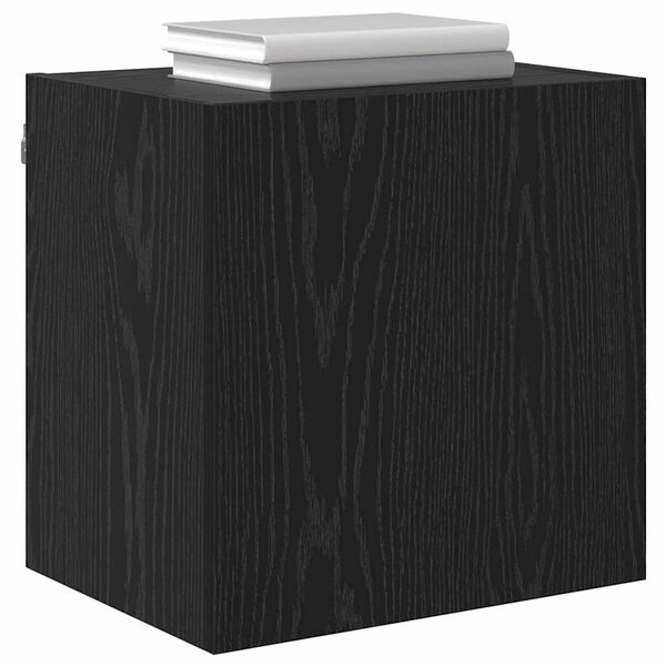 vidaXL TV-Wandregale 2 pcs Schwarz Eichen-Optik 40,5x30x40cm