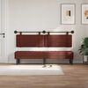 vidaXL H&auml;ngevorderseite Gl&auml;nzendes Braun 190 x 55 x 5 cm Antikes PU