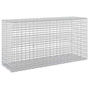 vidaXL Gabione mit 5 mm Draht und 5x2,5 cm Maschen 100x30x50 cm