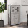 vidaXL Highboard Grau Sonoma 62x32x106,5 cm Holzwerkstoff