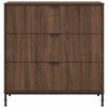 vidaXL Sideboard Braun Eichen-Optik 79,5 x 33 x 82 cm Holzwerkstoff