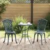 vidaXL Garten Bistro Set 3 pcs Grün Aluminium