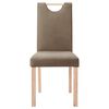 vidaXL Esszimmerst&uuml;hle 6 Stk. Taupe Stoff