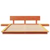vidaXL Bettgestell Braun 140 x 190 cm Holz