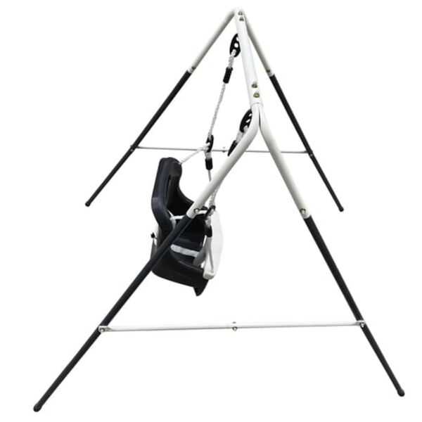 AXI Babyschaukel mit Sitz Metall 146x94x118 cm Anthrazit und Creme