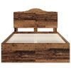 vidaXL Bettrahmen Altholz 135 x 190 cm Massives Kiefernholz