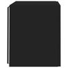 vidaXL TV-Wandschrank mit LED-Leuchten Schwarz 40,5x35x40 cm