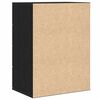 vidaXL Sideboard Schwarz Eichen-Optik 60 x 39 x 80 cm Holzwerkstoff