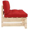 vidaXL Outdoor-Mittelsofa Paletten Impr&auml;gniertes Kiefernholz
