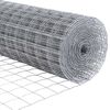 vidaXL Zaun mit Pfosten Silber 1,4 x 10 m Stahl