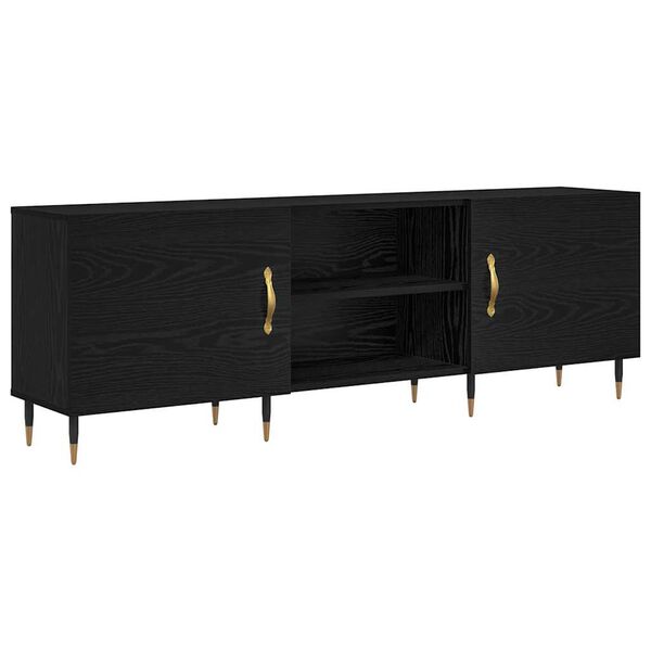 vidaXL TV-Schr&auml;nk Schwarz Eichen-Optik 150 x 30 x 50 cm Holzwerkstoff