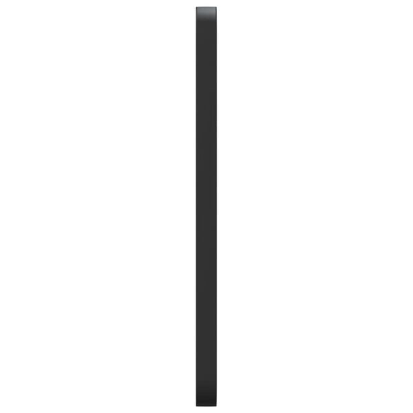 vidaXL Wandspiegel Schwarz 30x60 cm Rechteckig