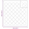 vidaXL Bettdecken Set 3 pcs Wei&szlig; Mikrofaser und Daunenfedern