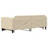 vidaXL Tagesbett Ausziehbar Creme 90x200 cm Stoff