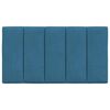 vidaXL Kopfteil-Kissen "Hanko" Blau 90 cm Samt
