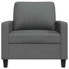 vidaXL Sofasessel Dunkelgrau 60 cm Stoff