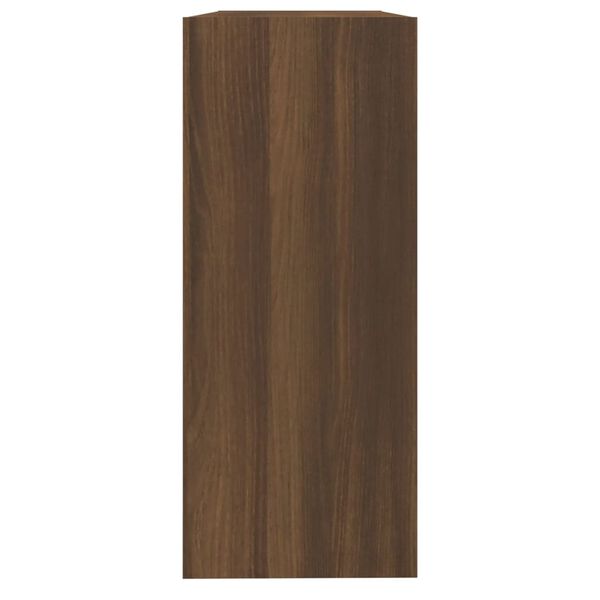 vidaXL B&uuml;cherregal/Raumteiler Braun Eichen-Optik 100x30x72 cm