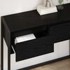 vidaXL Beistelltisch Schwarz Eichen-Optik 100 x 36 x 75 cm