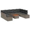 vidaXL Garten-Sofa-Set 10 pcs Grau